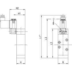 Solenoidinis vožtuvas 5/2 eigų 951000P1523