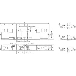 Solenoidinis vožtuvas 1/8"-PC 5/3 padėčių SOV53M18PC