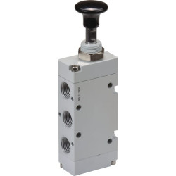 Svirtinis vožtuvas 5/2 mygtuko 1/4" MAB52B14