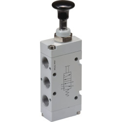 Svirtinis vožtuvas 5/2 mygtuko 1/4" MAB52M14