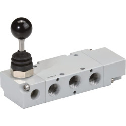 Svirtinis vožtuvas 5/3 rankų 1/4" MAL53B14PC
