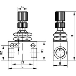 Srauto reguliavimo vožtuvas PTV18