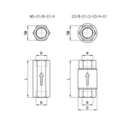 Atbulinis vožtuvas VNR20101
