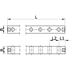 Kolektoriaus bėgelis 1/4" MR148
