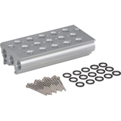 Kolektoriaus blokas 1/4" 4 dalių PVBP144
