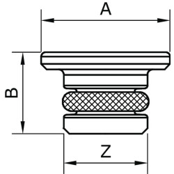 Uždarymo dangtelis 1/4" PVP14