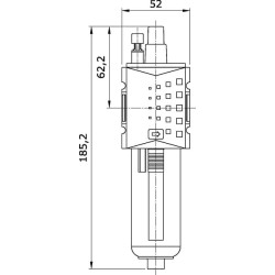 1/4" ML1K14 purškimo tepalas