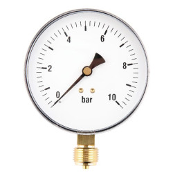 Manometras Ø100 0-10bar 1/2" MA10010L08ST