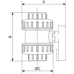 Prevost rutulinis vožtuvas 63 mm PVRVFF63
