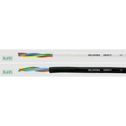 Kabelis 2x0,75mm², baltas, PVC H05VVF2X075WHR050