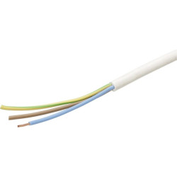 Kabelis 3x2,5mm², baltas, PVC, m, Helukabel H05VVF3X25WH