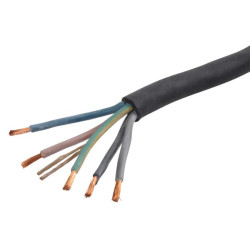 Kabelis 5x2,5mm², juodas, guminis, Helukabel H07RNF525R025