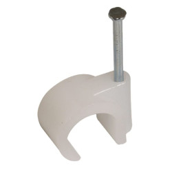 Kabelio laikiklis, 5-7 mm, baltas EM366523