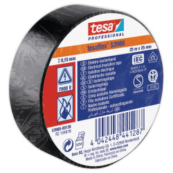 Izoliacinė juosta, juoda, 25 m x 25 mm TesaFLEX® T539880013800