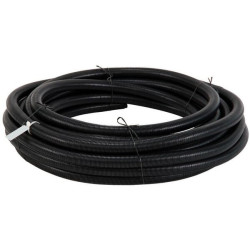 Apsauginis vamzdis 22 mm 25 m lankstus gofruotas, uždaras, juodas FTBLC22025