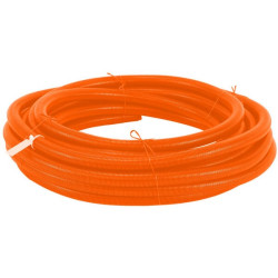 Apsauginis vamzdis 30 mm 25 m lankstus gofruotas, uždaras, oranžinis FTORC30025