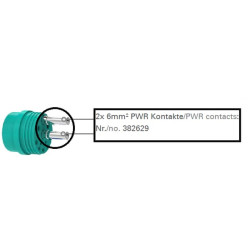 Kontaktinis kaištis, kištukas, moteriškas, 6 mm² 382629JAE