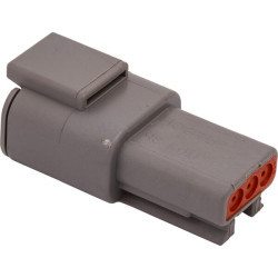 Kištuko korpusas, moteriškas, 0,2–1 mm², 3 poliai, serija DTM (1x), Deutsch DSDTM043P