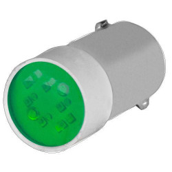 Lemputė LED 24V BA9s žalia New-Elfin 010BA9SLV24