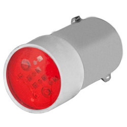 LED lemputė 240V BA9s raudona New-Elfin 010BA9SLR220