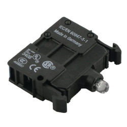 Mėlynas LED elementas 12-30 V priekinis M22LEDB