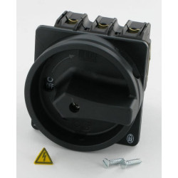 Rotacinis jungiklis 3P+N, 32A, JUODAS P132EASVBSWN