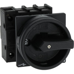 Rotacinis jungiklis 3P+N, 32A, JUODAS P132EASVBSWN
