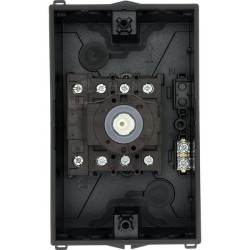 Rotacinis jungiklis 3P+N, 25A, juodas P125I2SVBSWN