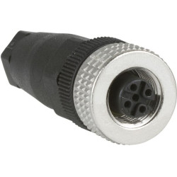 M12 kabelio lizdas, moteriškas, dešinysis, 4 XZCC12FDM40B