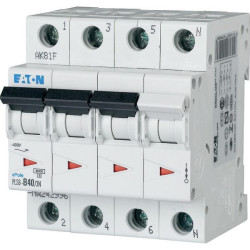 Miniatiūrinis automatinis jungiklis 40A, 3P+N, B PLS6B403N