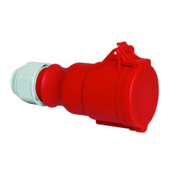 CEE sieninis lizdas 16A 5P 400V IP44 90x87 B000100