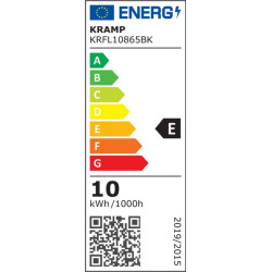 LED prožektorius, 10 W, 6500 K KRFL10865BK