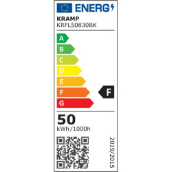 LED prožektorius, 50 W, 3000 K KRFL50830BK