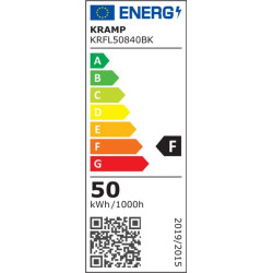 LED prožektorius, 50 W, 4000 K KRFL50840BK