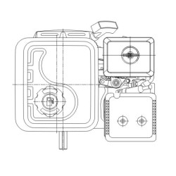 Variklis, horizontalus, 8 AG, 25,4x88, Loncin G270FC