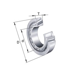Case - IH JX80 Maxxima 31311A kūginis ritininis guolis 55x120x31.5mm INA/FAG
