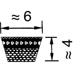 V formos diržas 6x500 Optibel VB6500