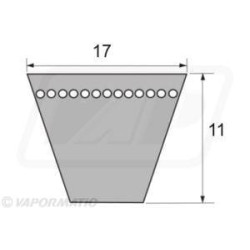 Klasikinis pavaros diržas VLD4326