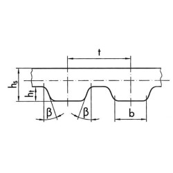 Paskirstymo diržas AT10x32mm Optibelt 32AT10