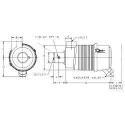 Case - IH JX95 Maxxima G070006 Oro filtras sukomplektuotas Donaldson