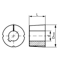 Kūginė įvorė 12 mm 110812TLKR
