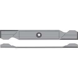 Geležtės ilgis: 422 mm, 5 žvaigždučių skylė: Ø15,9, tinka AYP by Kramp FGP406415