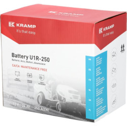 Akumuliatorius 12V 24Ah 250A uždarytas Kramp U1R9KR