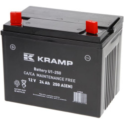 Akumuliatorius 12V 24Ah 250A uždarytas Kramp U19BKR