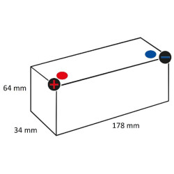 Baterija 12V 2Ah Kramp SBA212KR