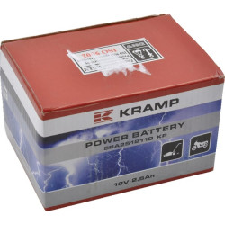Akumuliatorius 12 V 2,5 Ah 2,5 A Kramp SBA2512110KR
