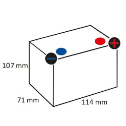 Akumuliatorius 12V 4Ah 70A uždarytas Kramp SBA41270KR
