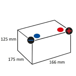 Akumuliatorius 12 V 26 Ah uždarytas Kramp SBA2412KR