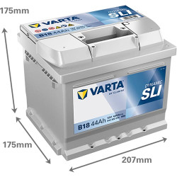 Akumuliatorius 12V 44Ah 440A B18 VARTA Dynamic SLI 544402044