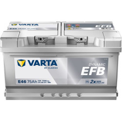 Akumuliatorius 12V 75Ah 730A E46 VARTA Dynamic EFB 575500073